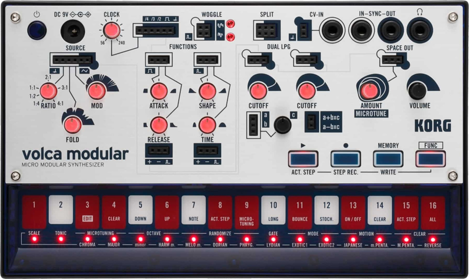 Korg Volca Modular Αναλογικό Synthesizer με 16 πλήκτρα