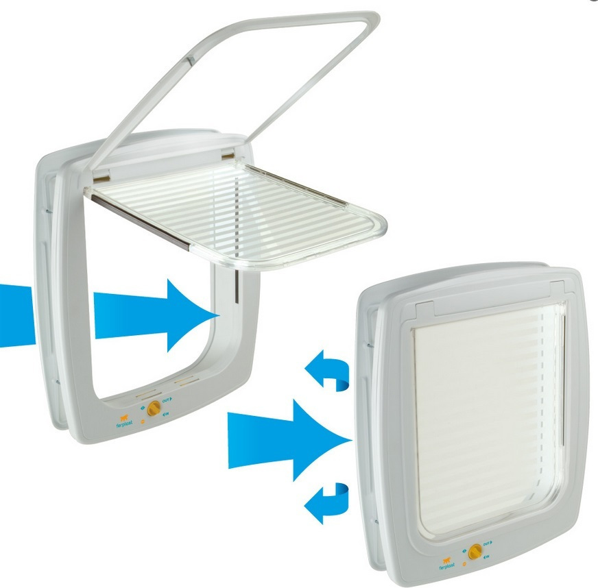 Ferplast Swing 9 Πόρτα Σκύλου & Γάτας 26.5x16.2x31.5εκ. από Πλαστικό σε Καφέ Χρώμα 26.5 x 16.2 x 31.5εκ. - Image 5