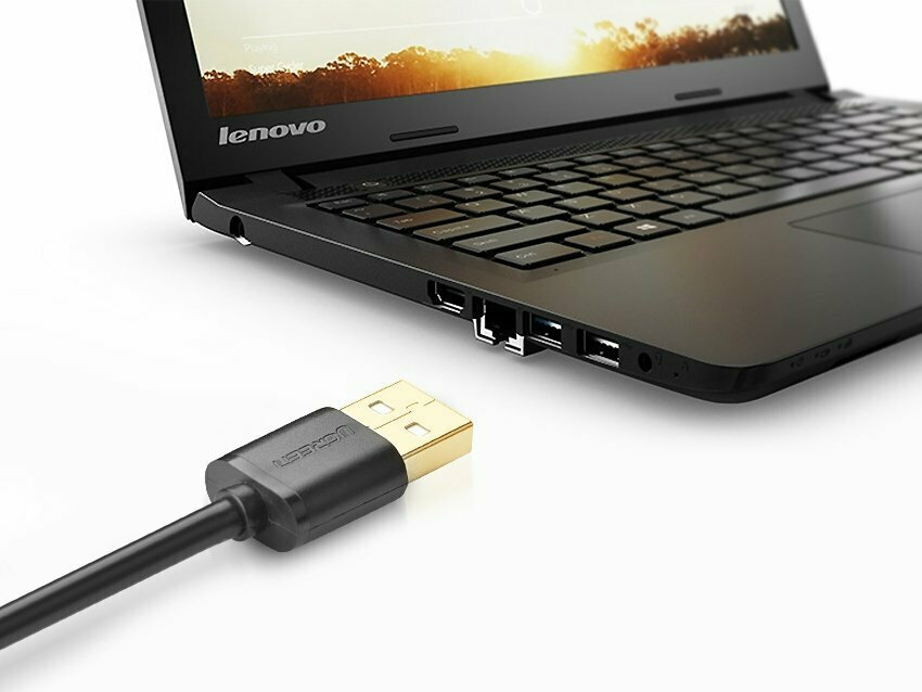 Ugreen USB 2.0 Cable USB-A male - USB-A female Μαύρο 2m 10316 - Image 3