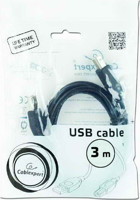 Cablexpert USB 2.0 Cable USB-A male - USB-B male 3m (CCP-USB2-AMBM-10) - Image 9