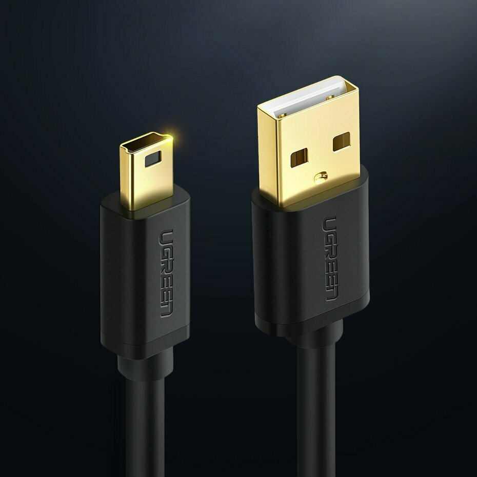 Ugreen USB 2.0 Cable USB-A male - mini USB-B male Μαύρο 1.5m 10385 - Image 4