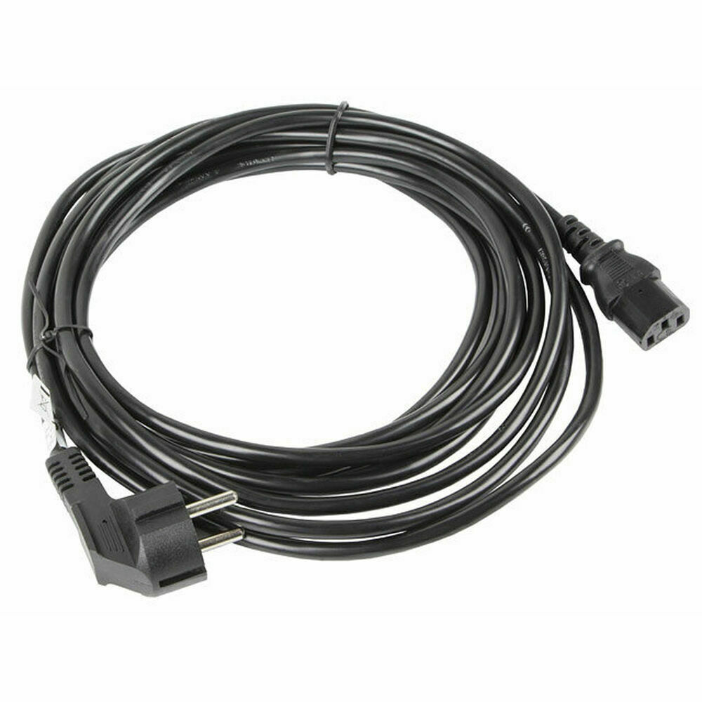 Lanberg IEC C13 - Schuko Cable 10m Μαύρο (CA-C13C-11CC-0100-BK)