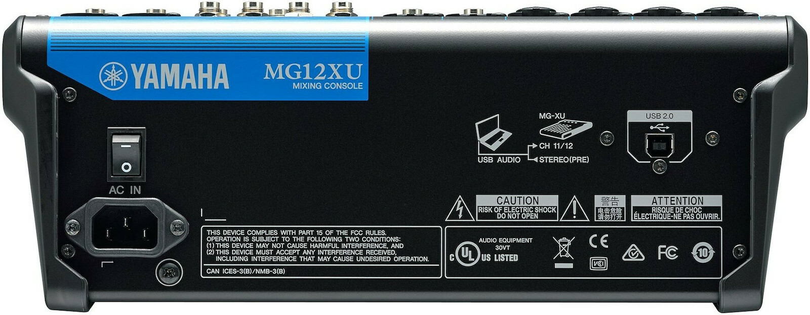 Yamaha MG-12-XU Αναλογική Κονσόλα 12 Καναλιών με Phantom Power & 6 Εισόδους XLR - Image 6
