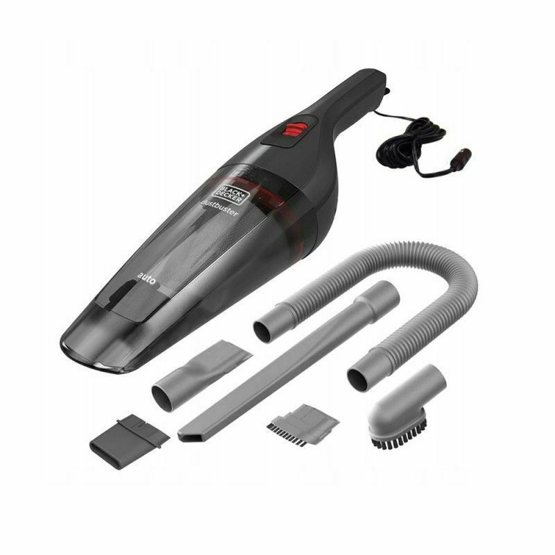 Black & Decker Σκουπάκι Αυτοκινήτου Στερεών με Ισχύ 9W & Καλώδιο Αναπτήρα 12V Grey, Red - Image 3