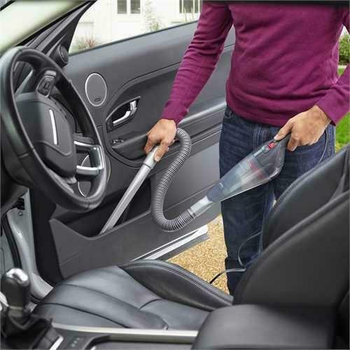 Black & Decker Σκουπάκι Αυτοκινήτου Στερεών με Ισχύ 9W & Καλώδιο Αναπτήρα 12V Grey, Red - Image 9