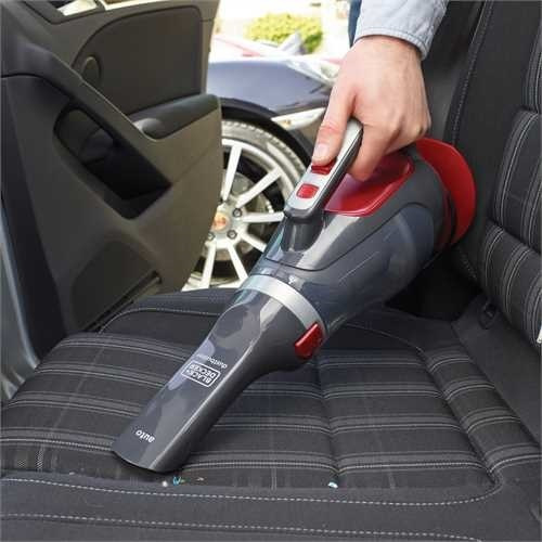 Black & Decker Σκουπάκι Αυτοκινήτου Στερεών με Ισχύ 12W & Καλώδιο Αναπτήρα 12V Gray, Red - Image 5
