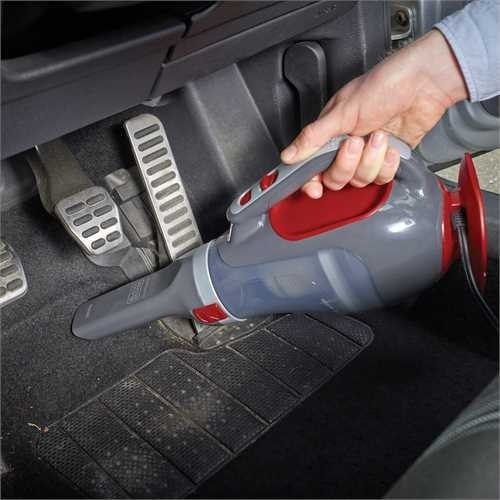 Black & Decker Σκουπάκι Αυτοκινήτου Στερεών με Ισχύ 12W & Καλώδιο Αναπτήρα 12V Gray, Red - Image 6