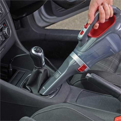 Black & Decker Σκουπάκι Αυτοκινήτου Στερεών με Ισχύ 12W & Καλώδιο Αναπτήρα 12V Gray, Red - Image 7