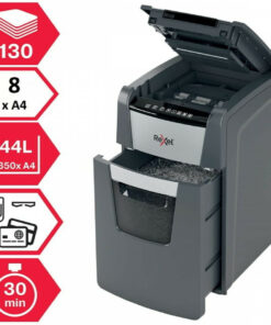 Rexel Καταστροφέας Εγγράφων AUTO+ 130X P4 Cross Cut 130 Φύλλων με Κάδο 44lt