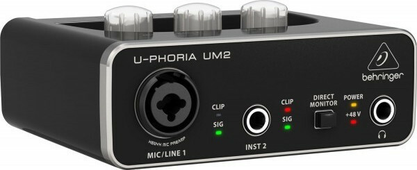 Behringer Εξωτερική Επαγγελματική Κάρτα Ήχου U-PHORIA UM2 Συνδεσιμότητα USB - Image 4