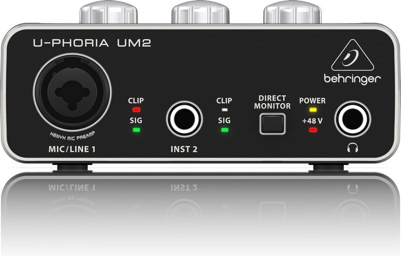 Behringer Εξωτερική Επαγγελματική Κάρτα Ήχου U-PHORIA UM2 Συνδεσιμότητα USB - Image 5