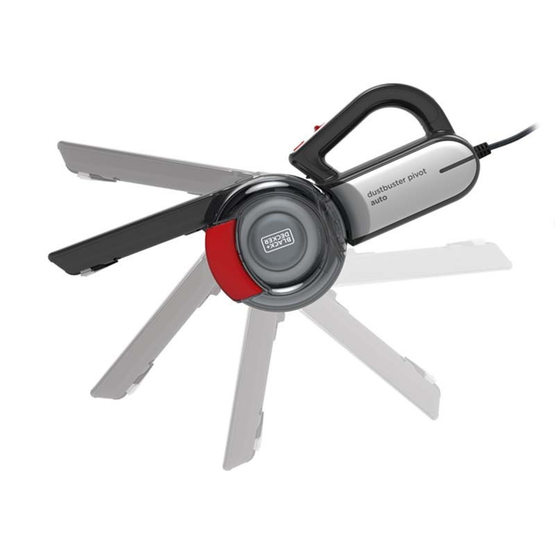 Black & Decker Σκουπάκι Αυτοκινήτου Στερεών με Ισχύ 12.5W & Καλώδιο Αναπτήρα 12V Μαύρο Κόκκινο - Image 3