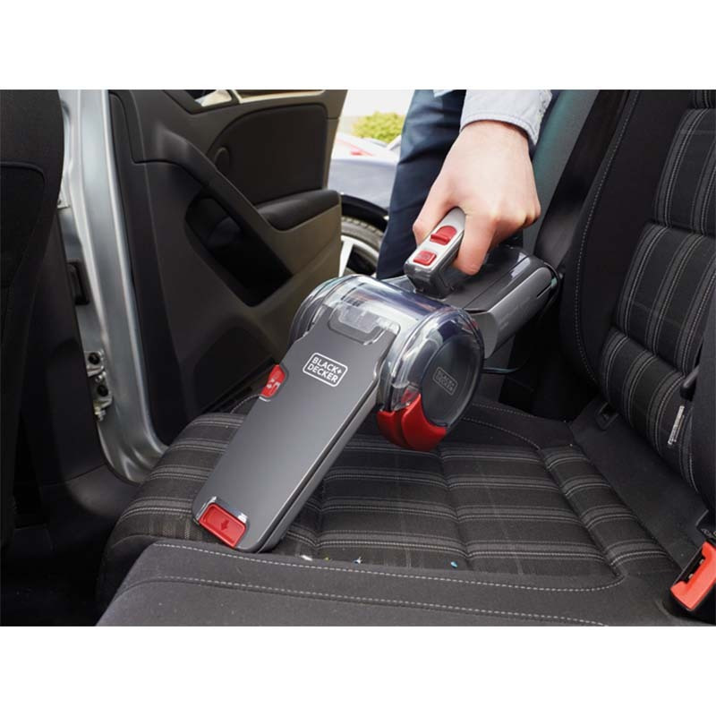 Black & Decker Σκουπάκι Αυτοκινήτου Στερεών με Ισχύ 12.5W & Καλώδιο Αναπτήρα 12V Μαύρο Κόκκινο - Image 4