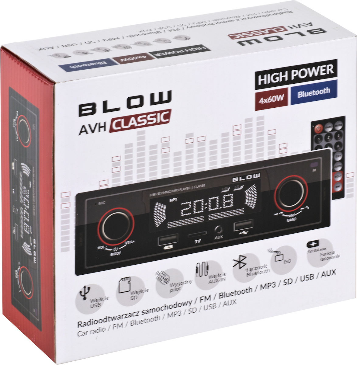 Blow Ηχοσύστημα Αυτοκινήτου 1DIN (Bluetooth/USB) 78-287 - Image 3