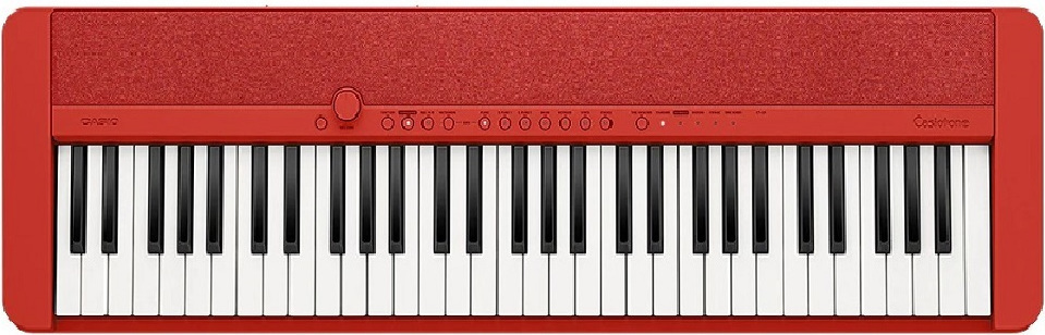Casio Αρμόνιο CT-S1 με 61 Δυναμικά Πλήκτρα με Αναλόγιο Κόκκινο - Image 2