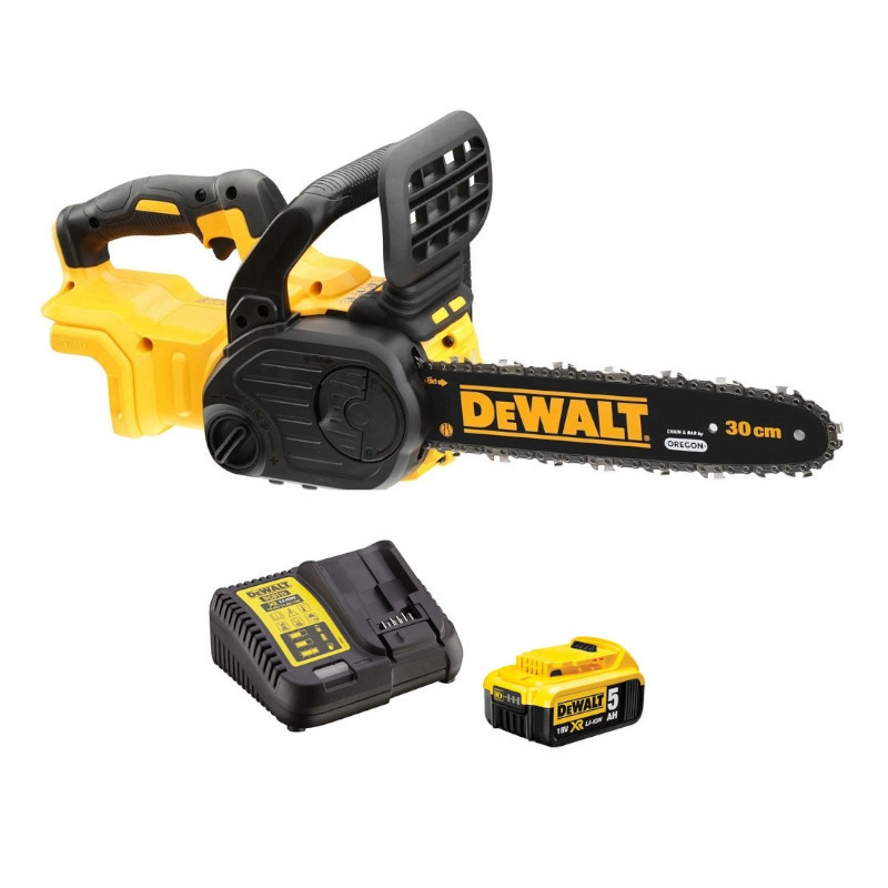 Dewalt Αλυσοπρίονο Μπαταρίας 1x5Ah Brushless 18V 3.6kg με Λάμα 30cm DCM565P1 - Image 7
