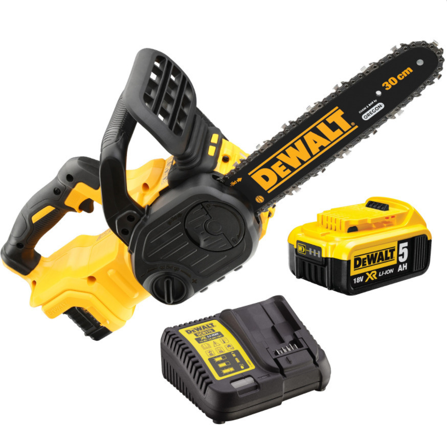 Dewalt Αλυσοπρίονο Μπαταρίας 1x5Ah Brushless 18V 3.6kg με Λάμα 30cm DCM565P1 - Image 8