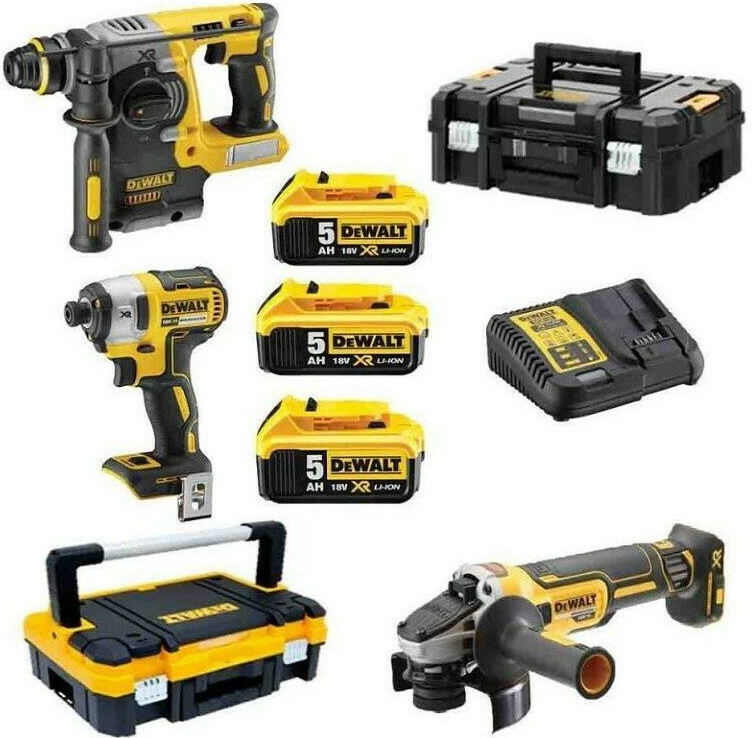 Dewalt DCK305P3T Σετ Δραπανοκατσάβιδο & Μπουλονόκλειδο Brushless 18V με 3 Μπαταρίες 5Ah και Θήκη - Image 3