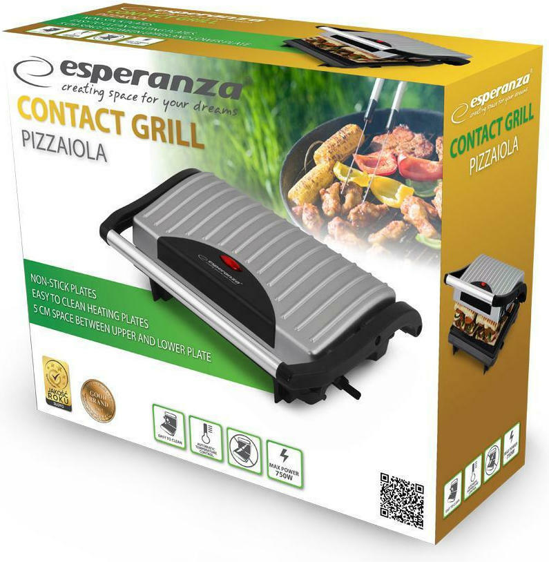 Esperanza Pizzaiola EKG005 750W για 2 Τοστ Γκρι - Image 4