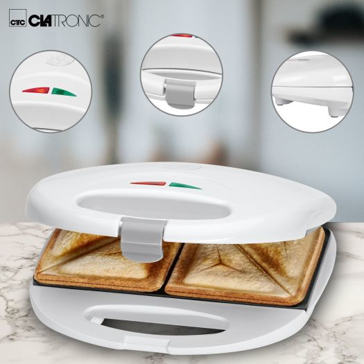 Clatronic ST 3477 750W για 2 Τοστ Λευκή - Image 4