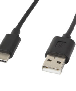Lanberg USB 2.0 USB-C male - USB-A 36W 1.8m (CA-USBO-10CC-0018-BK)
