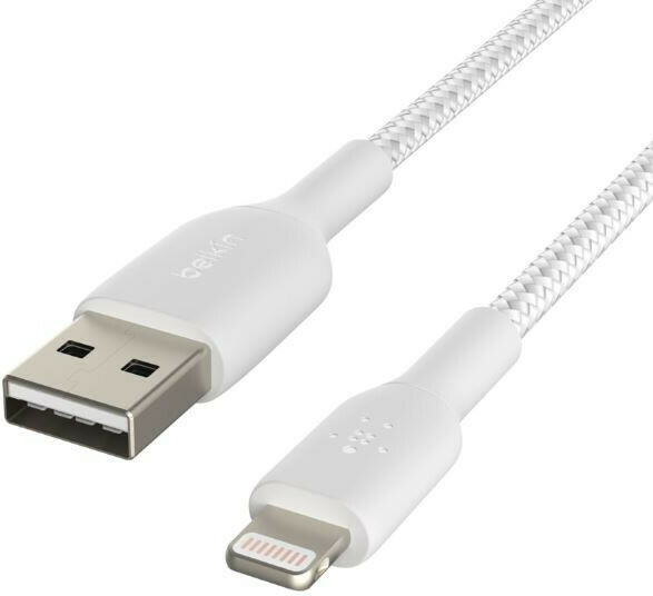 Belkin Braided USB to Lightning Cable Λευκό 0.15m (CAA002bt0MWH) - Image 7