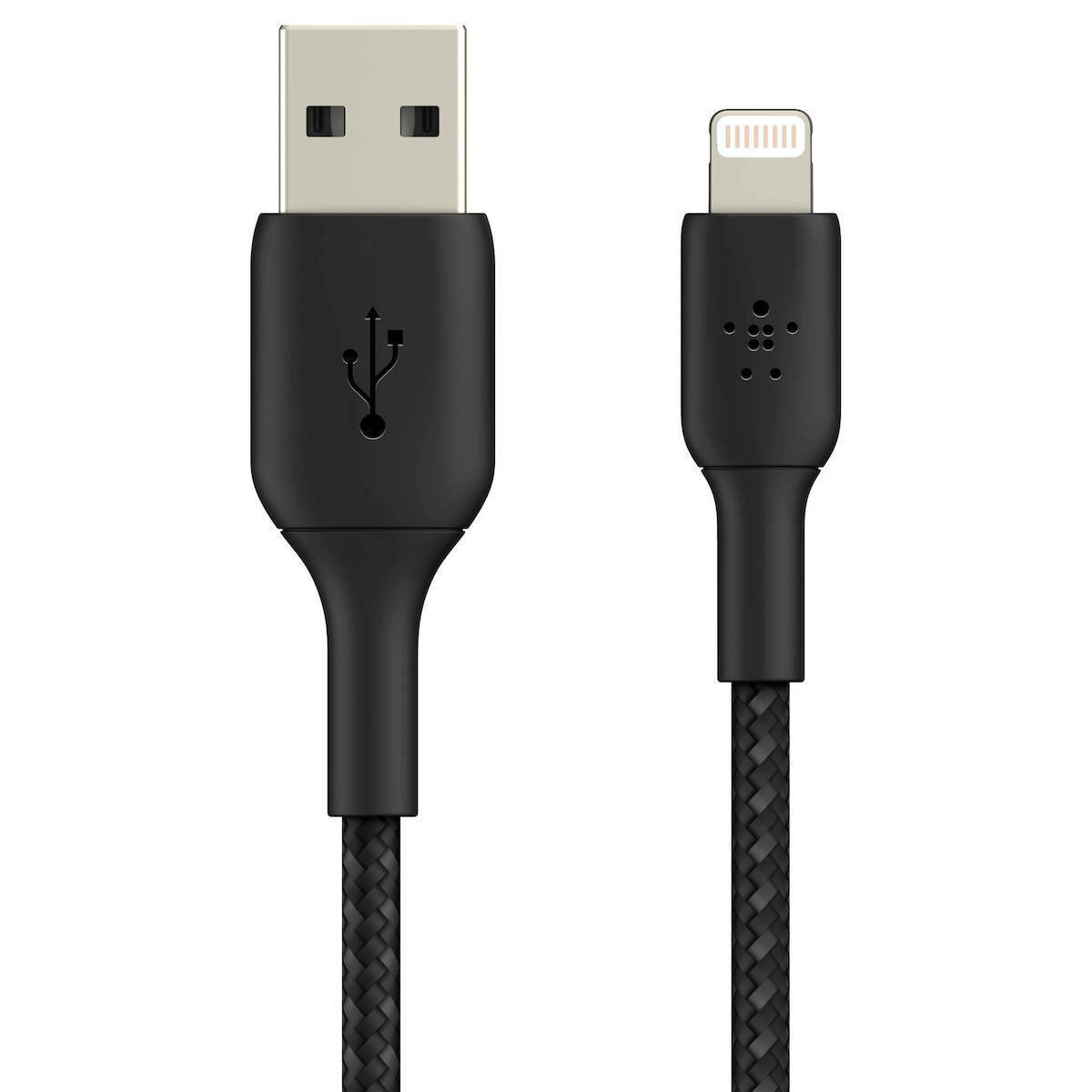 Belkin Coated Mfi Cert USB to Lightning Cable Μαύρο 2m (CAA002BT2MBK) - Image 3