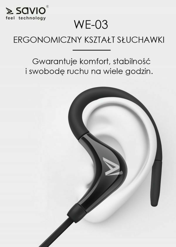 Savio WE-03 In-ear Μαύρα - Image 6