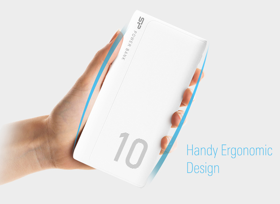 Silicon Power GP15 Power Bank 10000mAh με 2 Θύρες USB-A Λευκό - Image 5