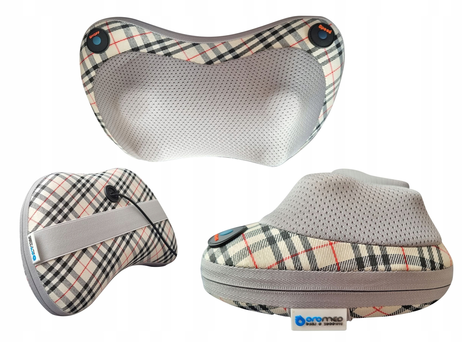 Oromed Oro-pillow Shiatsu Μαξιλάρι Μασάζ Shiatsu για τον Αυχένα Μπεζ - Image 4