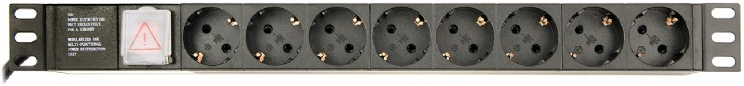 Gembird EG-PDU-014 Πολύπριζο Rack 1U 8x Schuko Μαύρο - Image 3