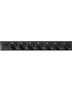 Alternative view of Lanberg Πολύπριζο Rack 1U, 16A, 8X Shuko, 2m