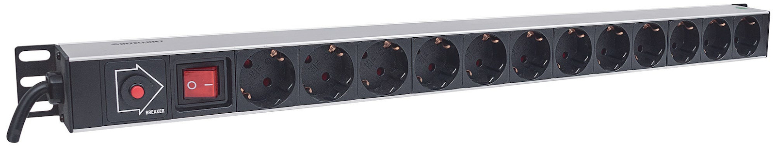 Intellinet Vertical Rackmount 12-Way Power Strip Μαύρο - Image 2