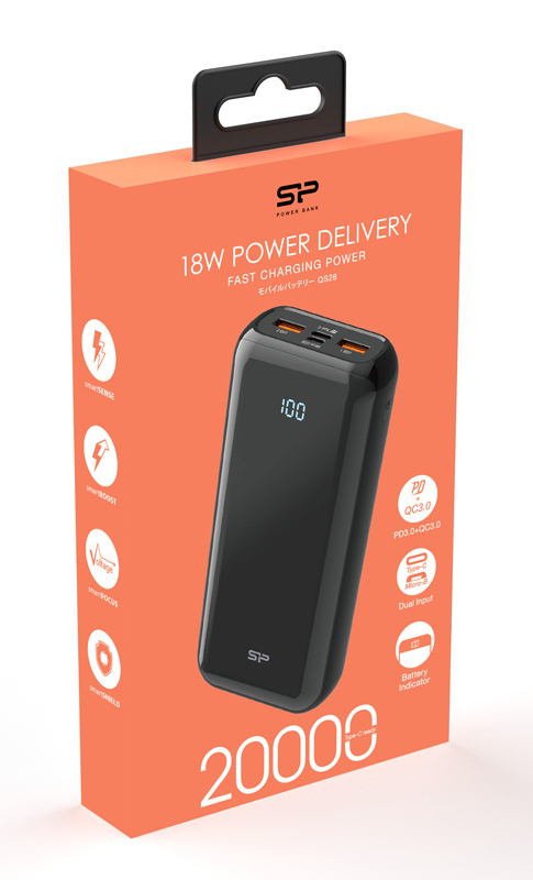 Silicon Power QS28 20000mAh 18W Μαύρο - Image 4