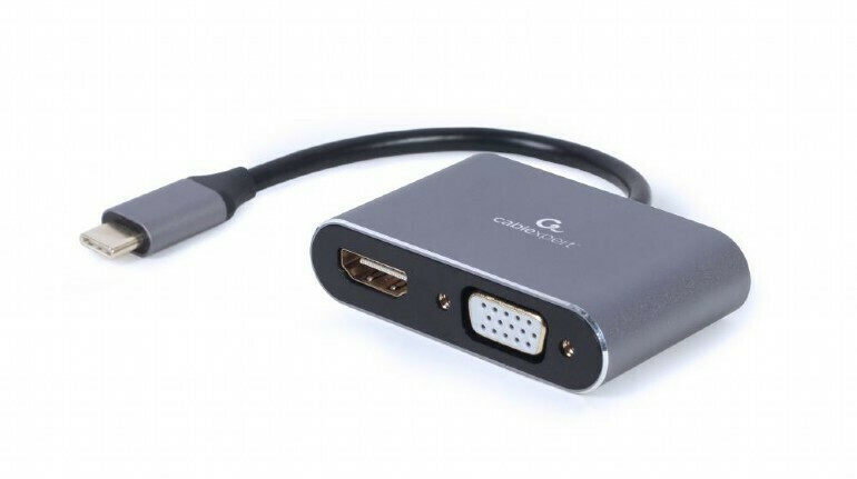 Cablexpert USB-C male σε HDMI / VGA female 1τμχ (A-USB3C-HDMIVGA-01) - Image 2