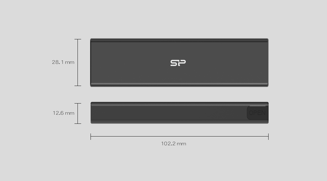 Silicon Power PD60 Enclosure Θήκη για Σκληρό Δίσκο M.2 SATA III / PCI Express NVME με σύνδεση USB 3.2 - Image 5