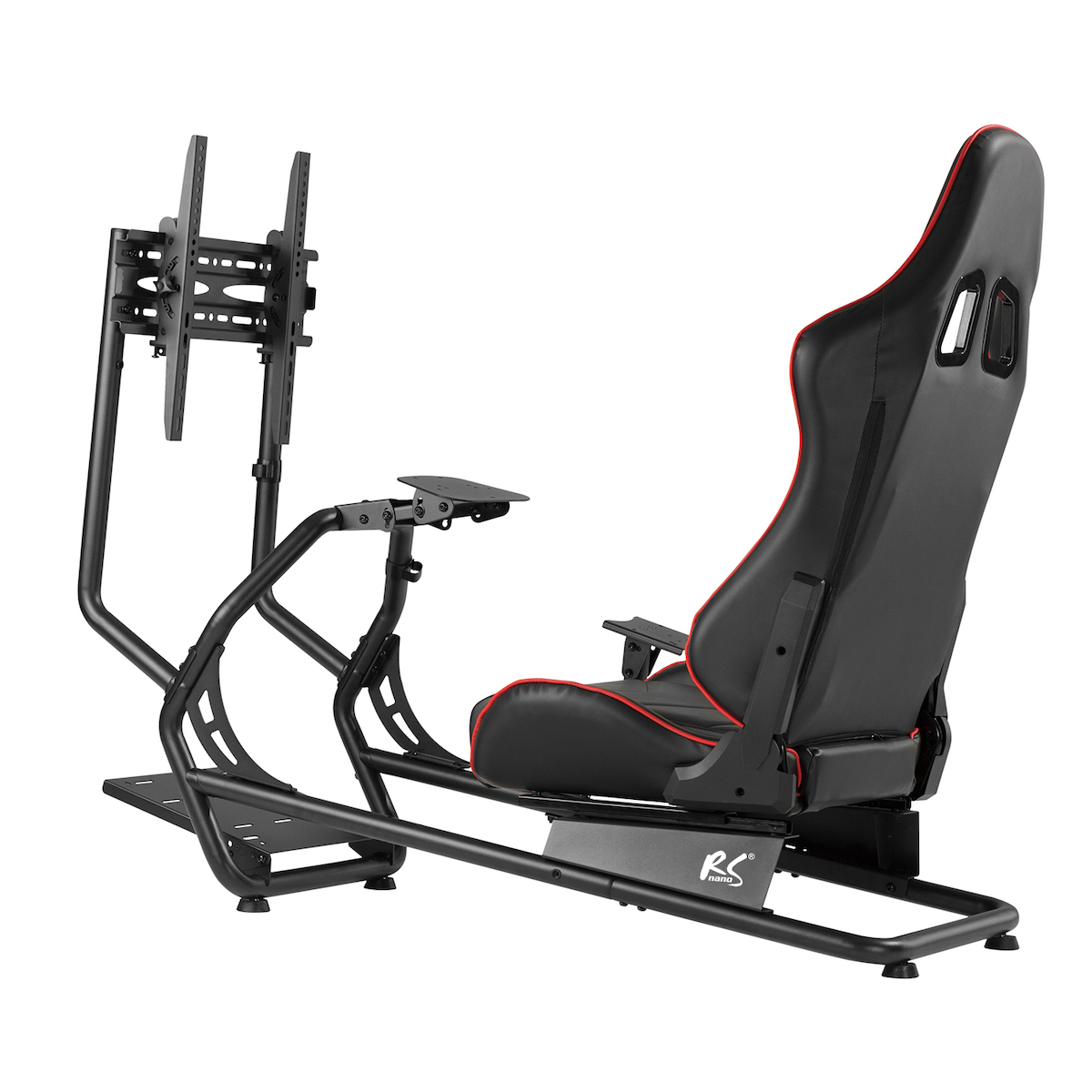 NanoRS RS160 Racing Simulator Stand 3 in 1 Καρέκλα Gaming Δερματίνης Κόκκινη - Image 4