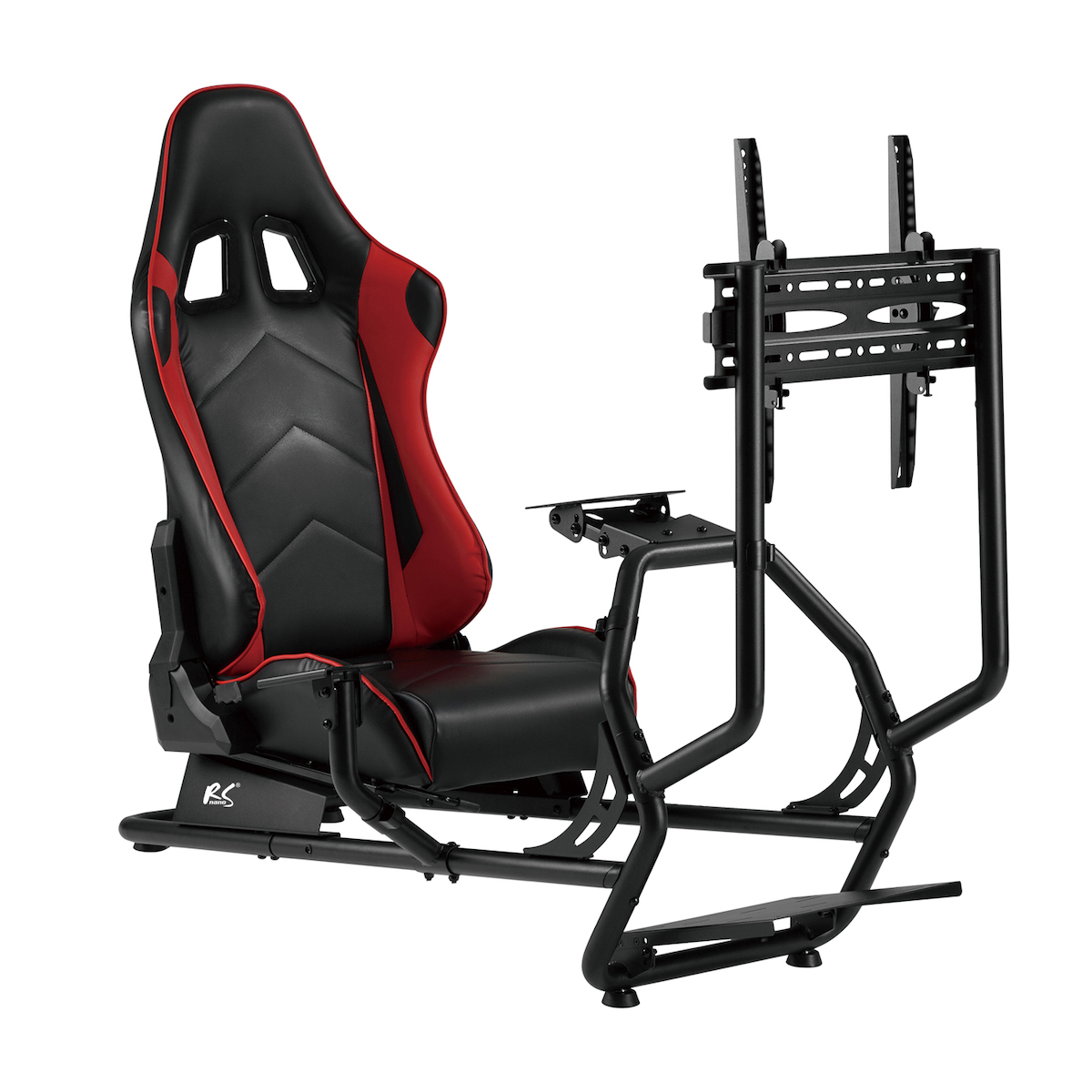NanoRS RS160 Racing Simulator Stand 3 in 1 Καρέκλα Gaming Δερματίνης Κόκκινη