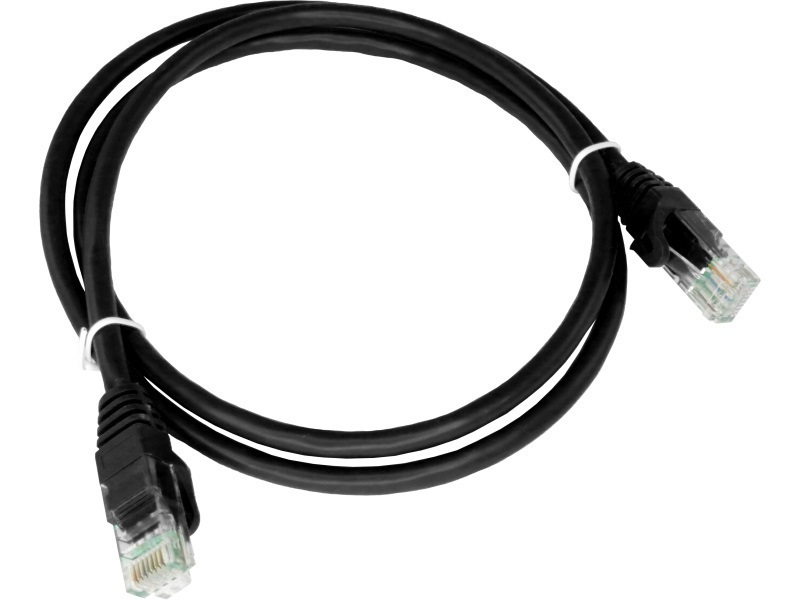 A-LAN KKU5CZA0.25 U/UTP Cat.5e Καλώδιο Δικτύου Ethernet 0.25m Μαύρο