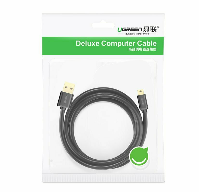 Ugreen USB 2.0 Cable USB-A male - mini USB-B male 3m (10386) - Image 3