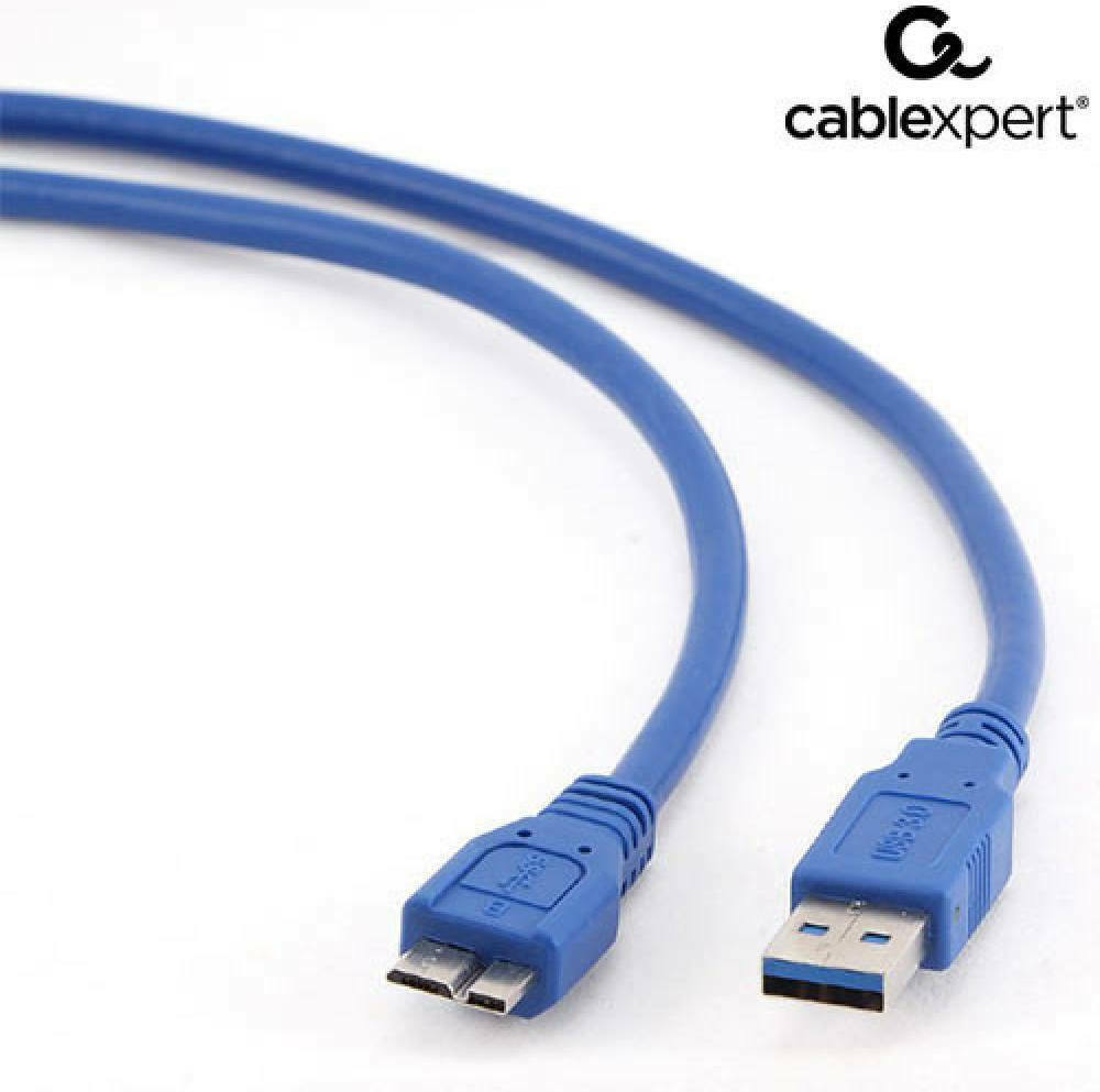Cablexpert Regular USB 3.0 to micro USB Cable Μπλε 0.5m (CCP-mUSB3-AMBM-0.5M) - Image 3