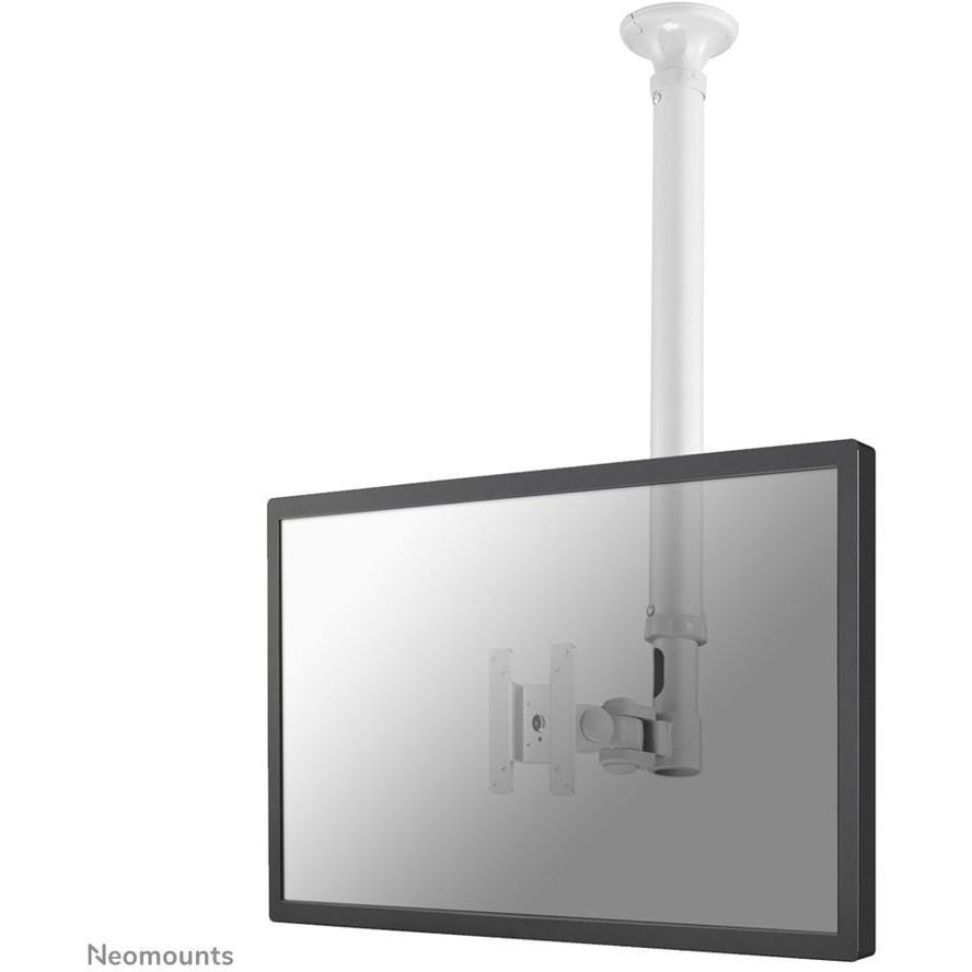 Newstar FPMA-C100WHITE Βάση Τηλεόρασης Οροφής με Βραχίονα έως 30" και 12kg - Image 2