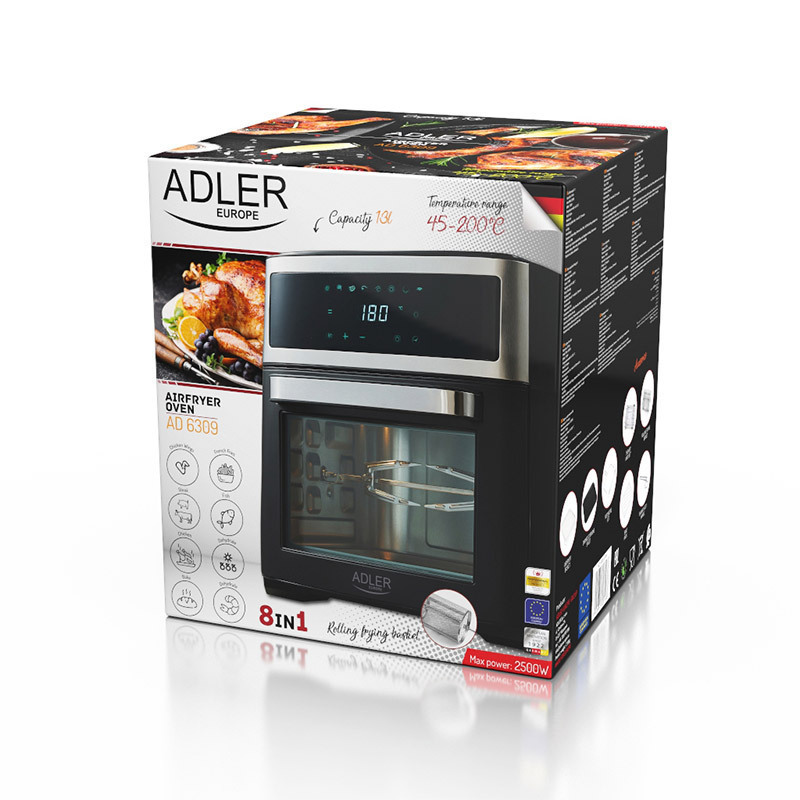 Adler AD-6309 Ηλεκτρικό Φουρνάκι 13lt Χωρίς Εστίες με Αέρα - Image 17