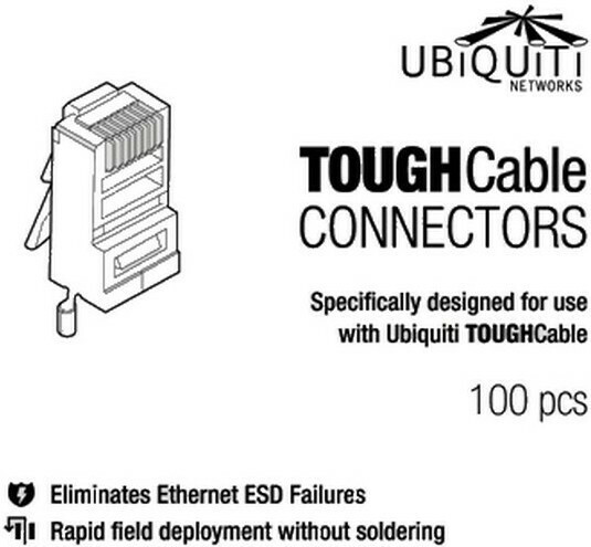 Ubiquiti TOUGHCable Βύσμα RJ-45 male 20τμχ Ασημί (TC-GND-20 TC-GND) - Image 5