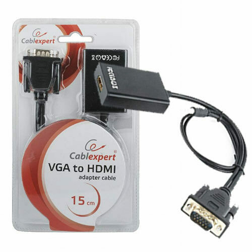 Cablexpert 3.5mm / USB-A / VGA male σε HDMI female 1τμχ (A-VGA-HDMI-01) - Image 6