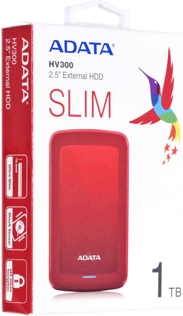 Adata HV300 USB 3.1 Εξωτερικός HDD 1TB 2.5" Κόκκινο - Image 8