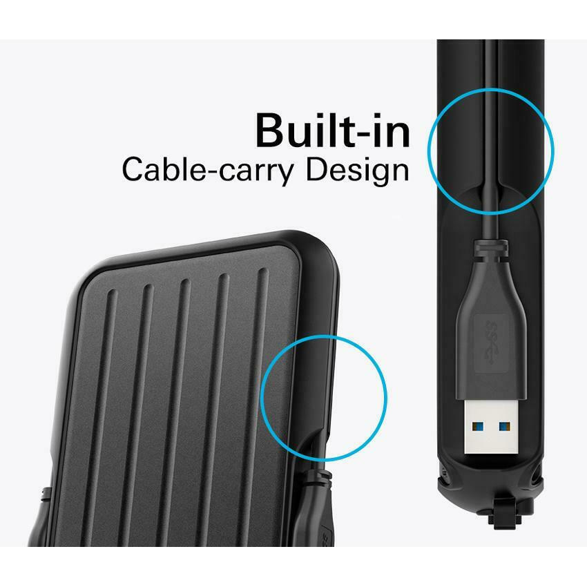 Silicon Power Armor A66 USB 3.2 Εξωτερικός HDD 2TB 2.5" Μαύρο - Image 3