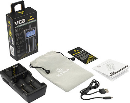 XTAR VC2 USB Φορτιστής 2 Μπαταριών Li-ion Μεγέθους 18650 - Image 8