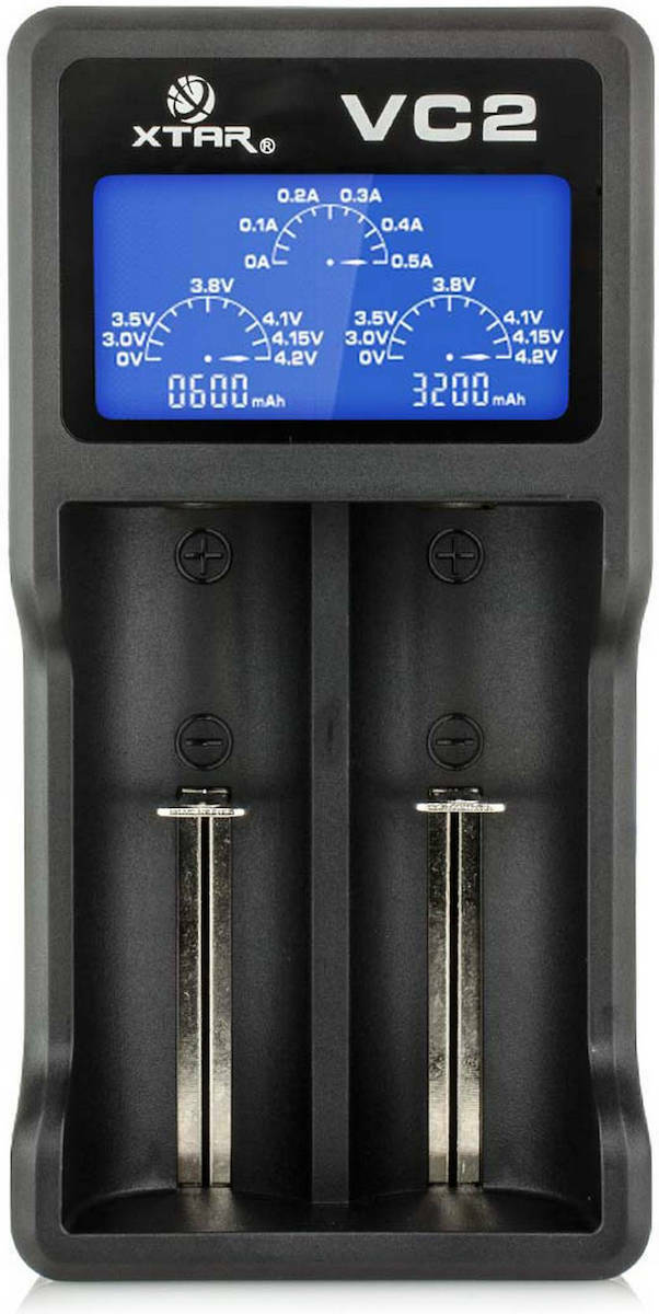 XTAR VC2 USB Φορτιστής 2 Μπαταριών Li-ion Μεγέθους 18650 - Image 5