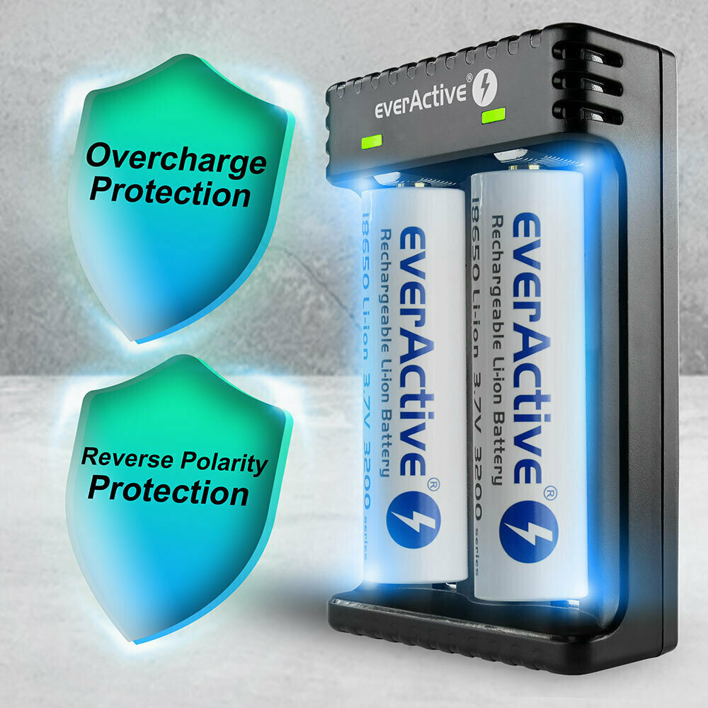 everActive LC-200 USB Φορτιστής 2 Μπαταριών Li-ion Μεγέθους 18650/21700 - Image 7